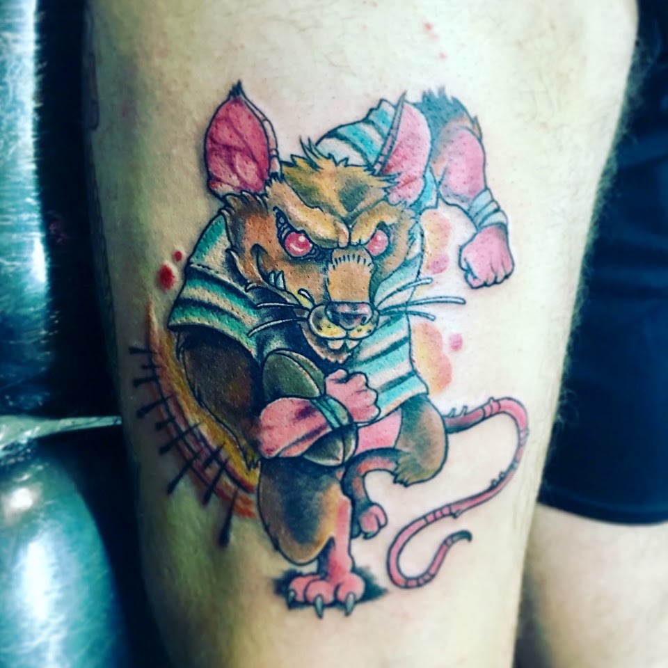 Tatuaje a color estilo neotradicional realizado en Manuk Tattoo